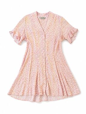 all saints pink leopard dress ALLSAINTS Osa Leopard Denim Shirt Dress
